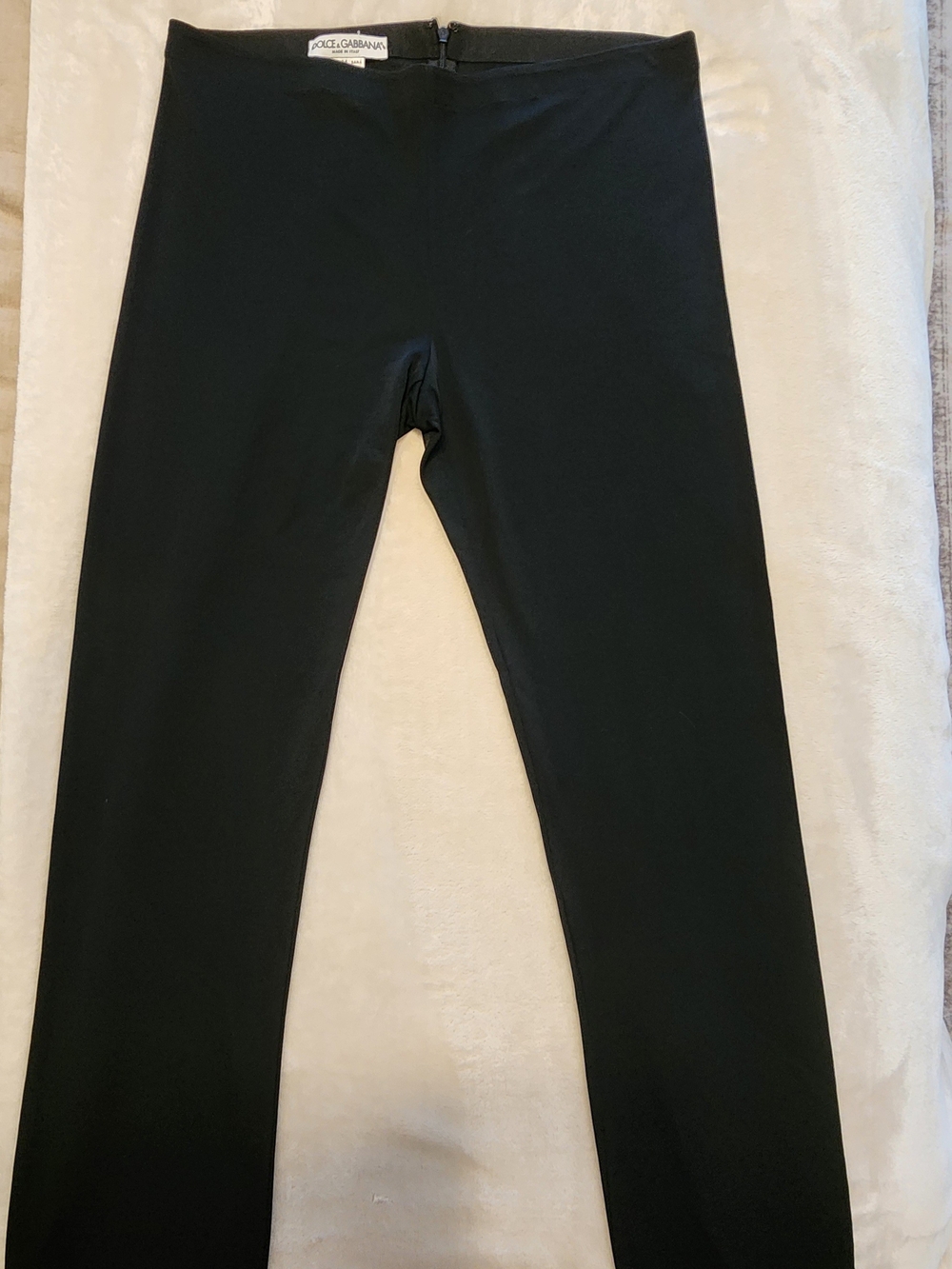 Vintage Dolce & Gabbana Women's Black Slim Stretch Pants IT 44 US size 8.
